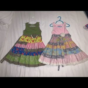 2X Mustard Pie girls layered dresses